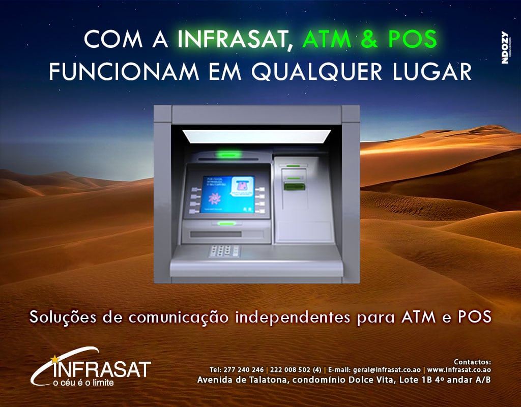INFRASAT lança soluções de comunicações para serviços  ATM e POS